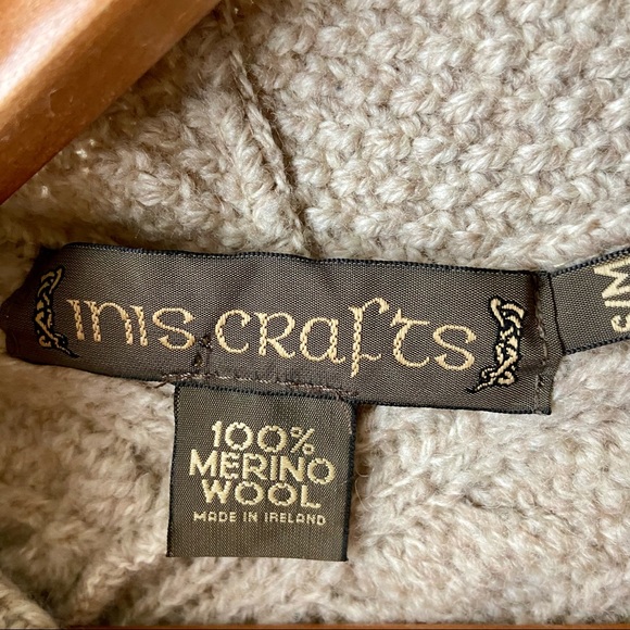 INIS CRAFTS Merino Wool Poncho S/M - Picture 4 of 4